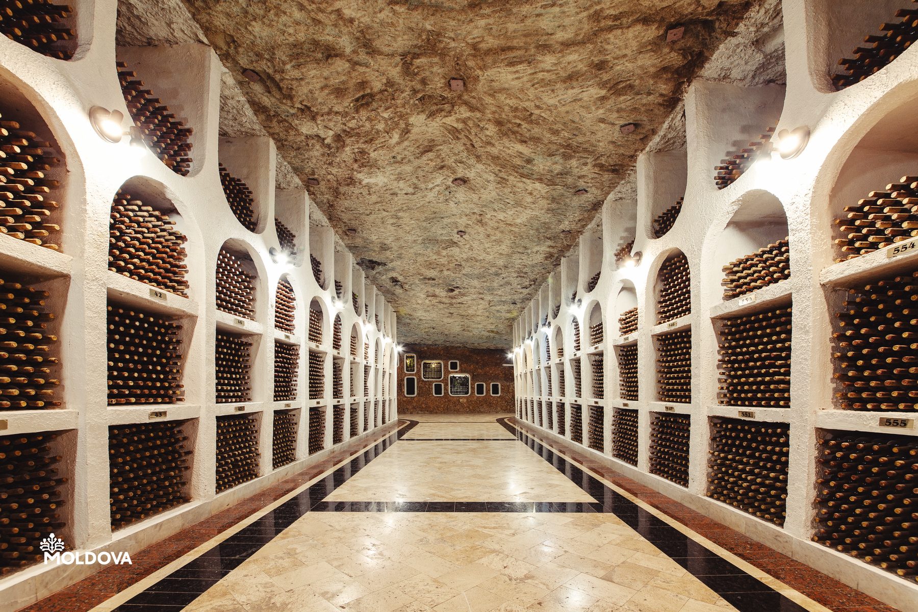 Underground wine cellar at Cricova