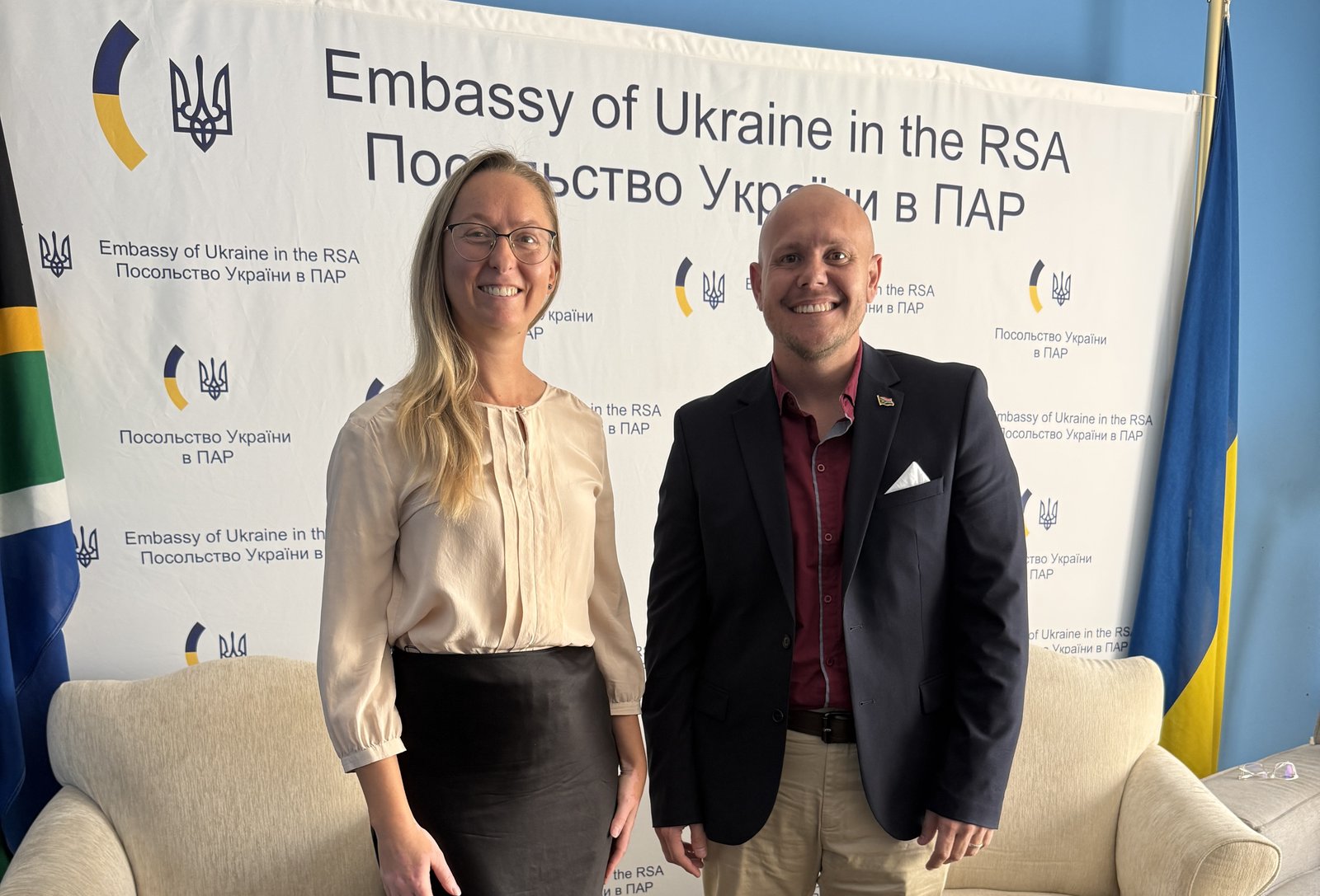 At the Embassy of Ukraine in the Republic of South Africa, Pretoria